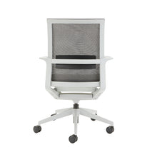 Load image into Gallery viewer, beniia office furniture - vello collaborative chair - gray mesh modern office chair - back view - home office chair - naperville - elmhurst - schaumberg - niles - northbrook - arlington heights - elgin - beniia.com/vello